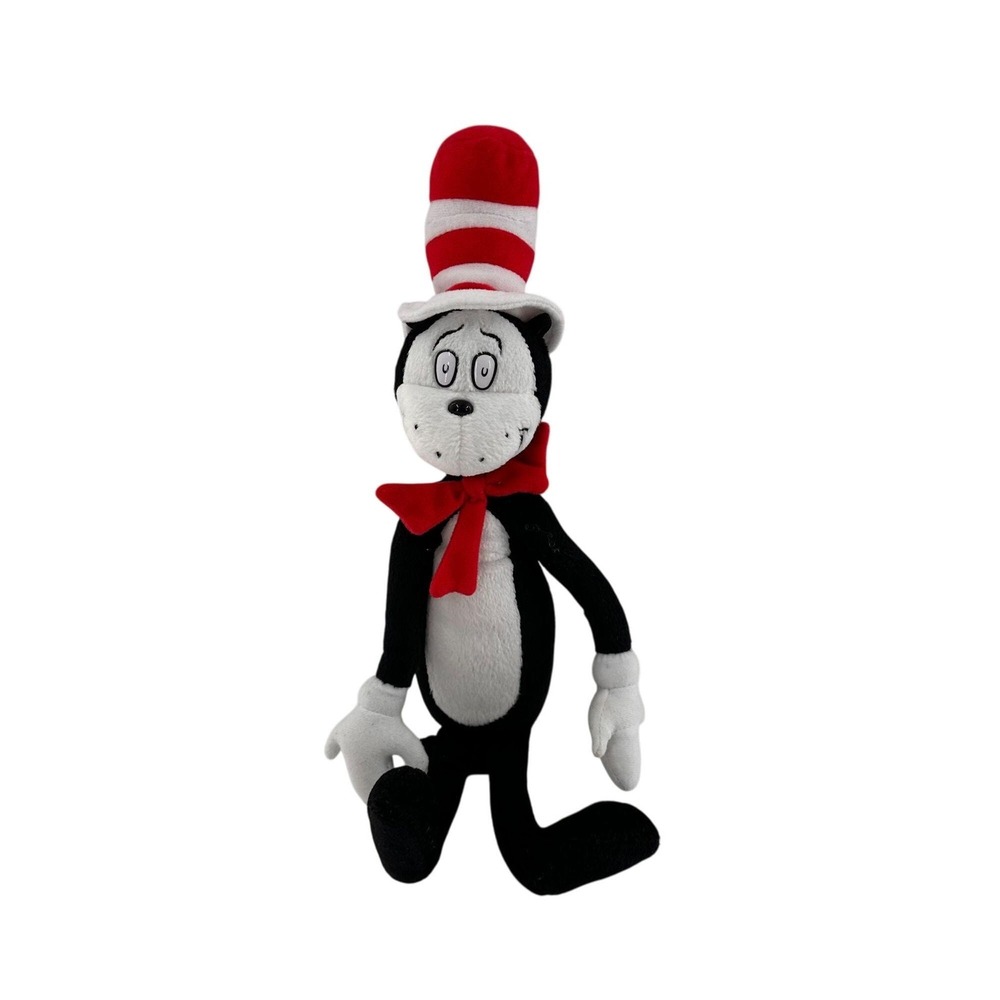 Vintage 2003 Cat In The Hat Dr Seuss Plush‎ 15" Stuffed Animal Universal Studios